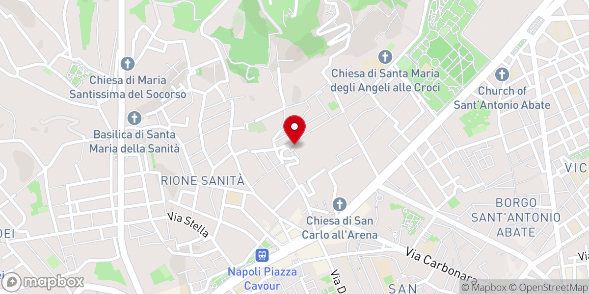 Map showing location of Chiesa di Santa Maria dei Miracoli