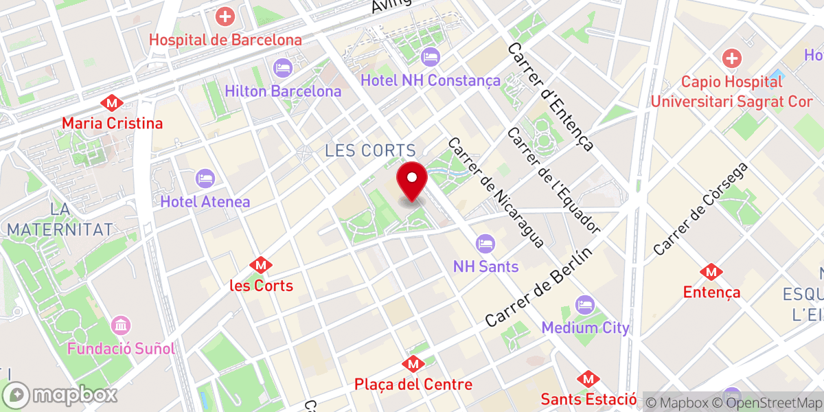 Map showing location of La Iglesia de Jesucristo de los Santos de los Últimos Días
