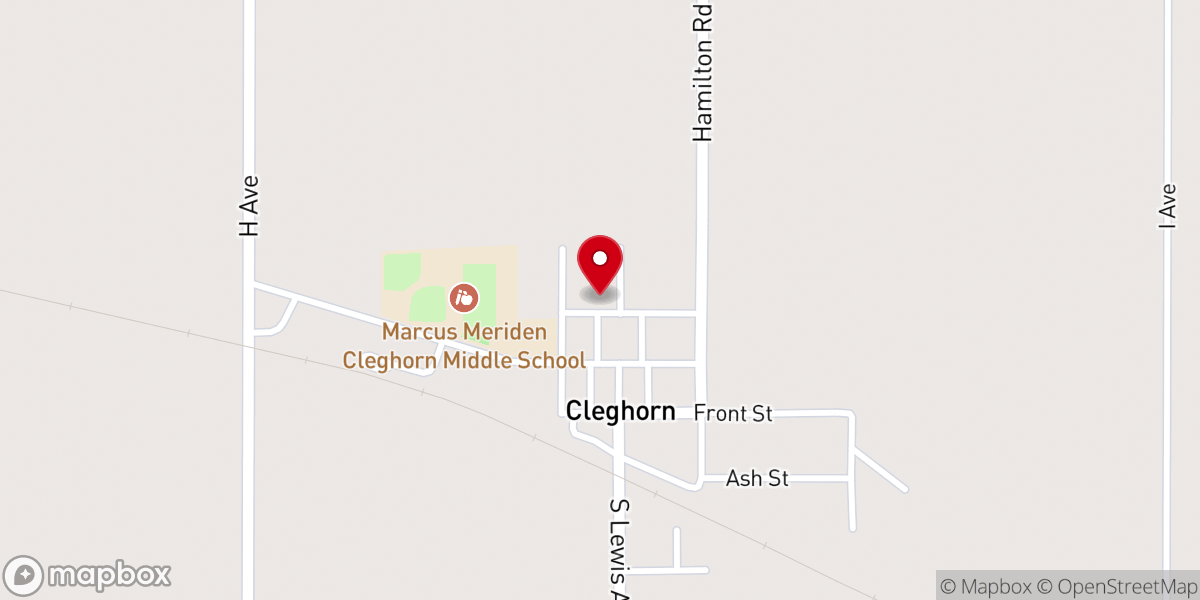Map showing location of First Presbyterian Church