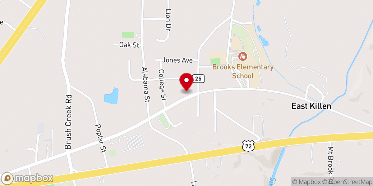 Map showing location of Family Life Church