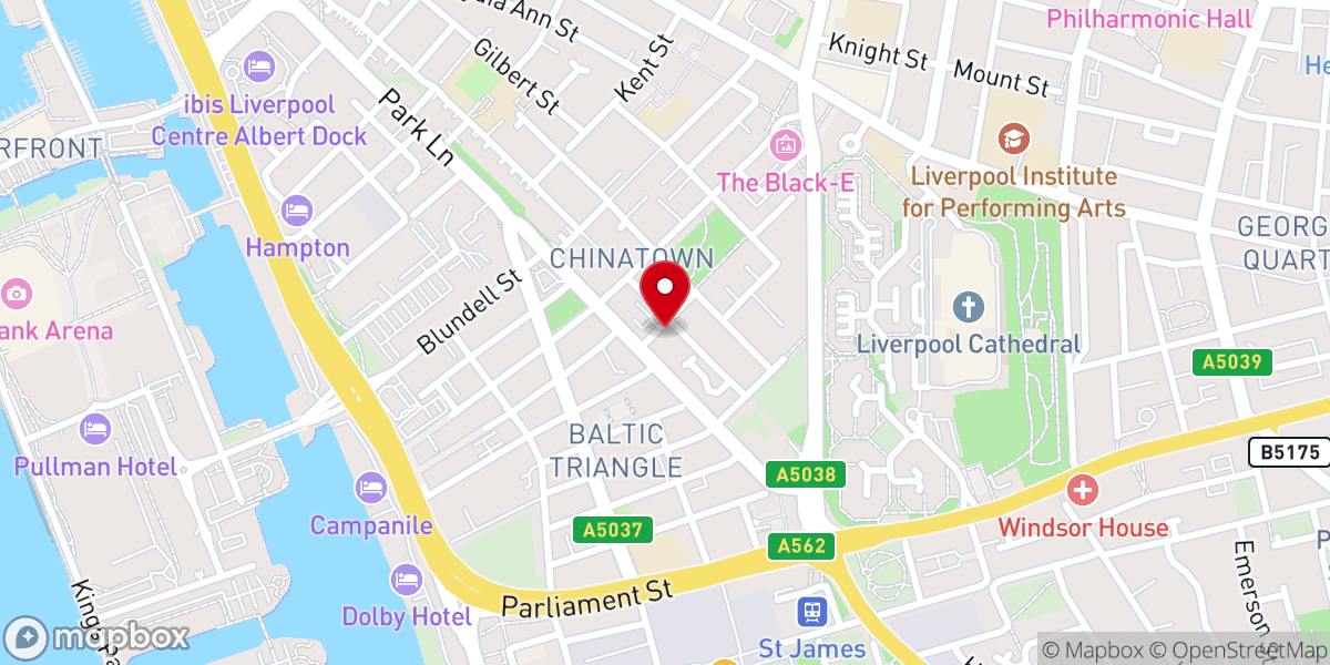 Map showing location of St Vincent de Paul Catholic Church