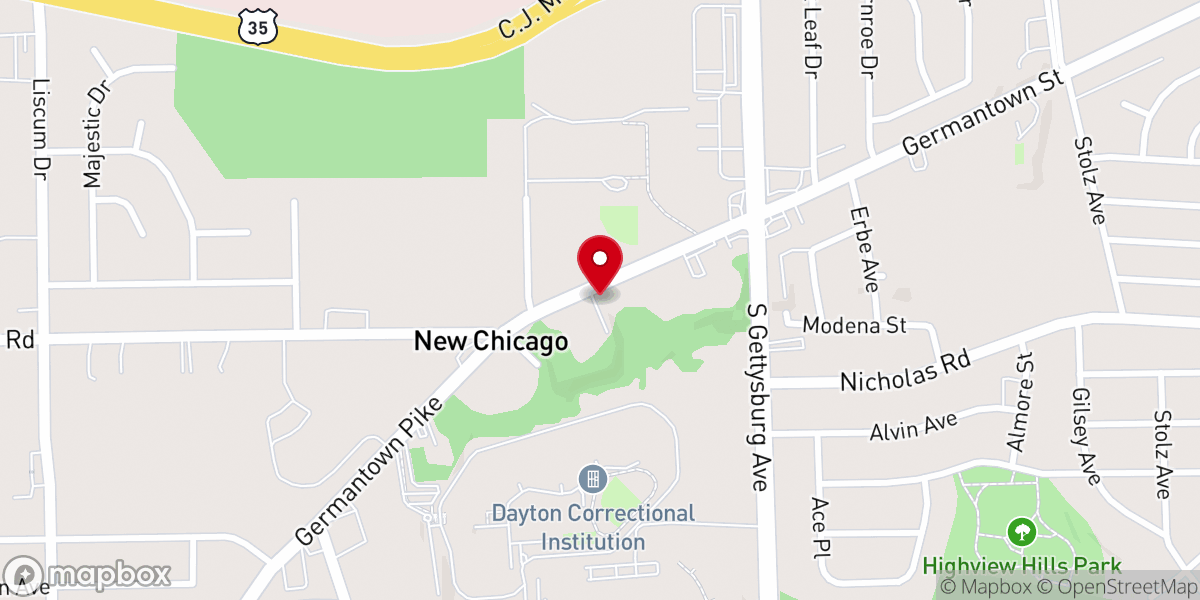 Map showing location of New Covenant Apostolic Church