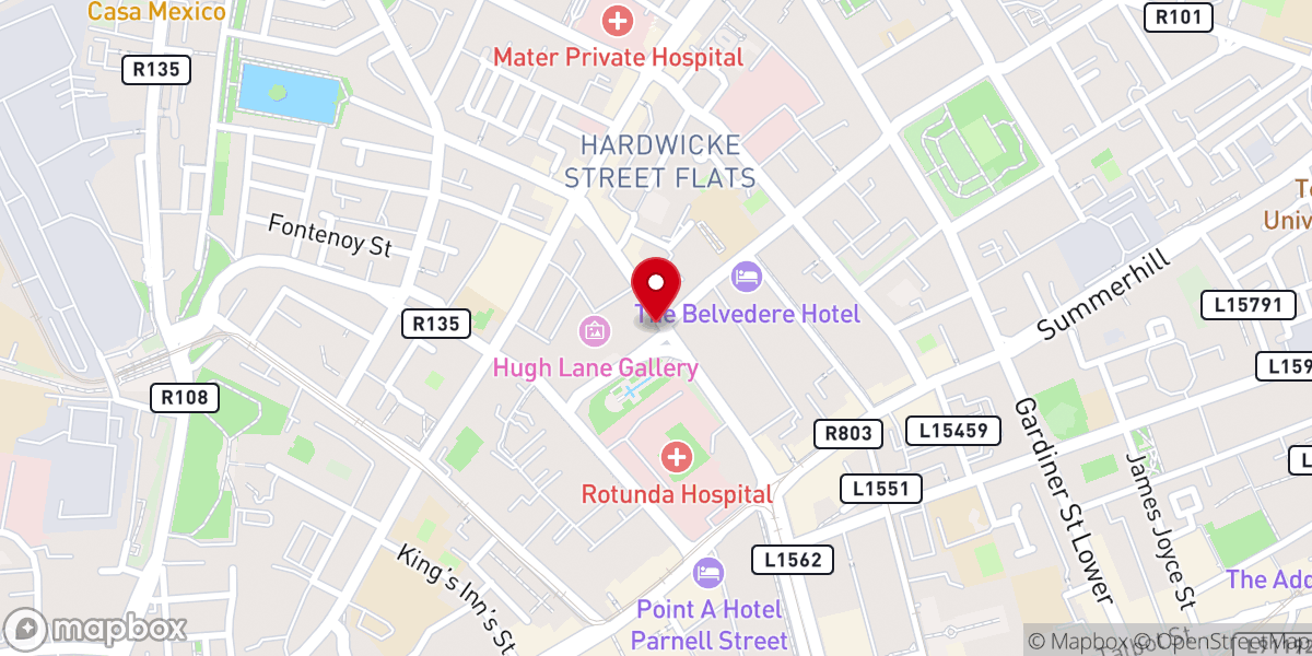 Map showing location of Holy Trinity Church