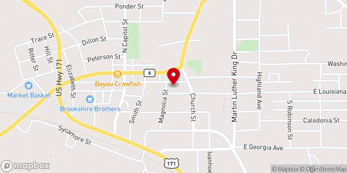 Map showing location of First United Methodist Church