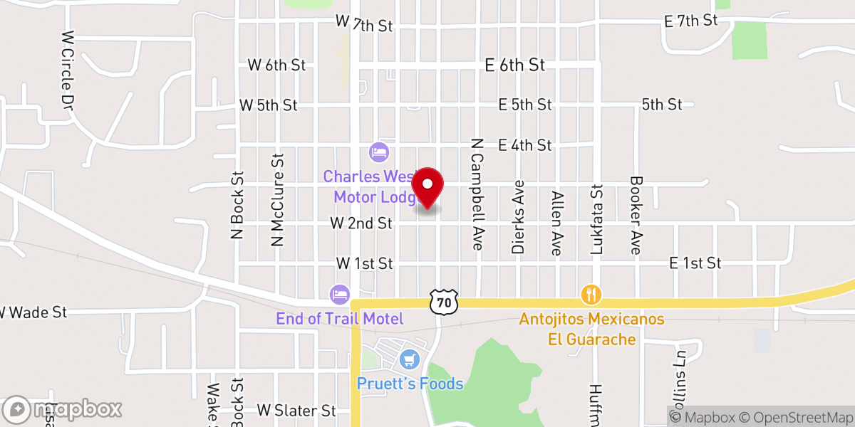 Map showing location of House Upon a Rock