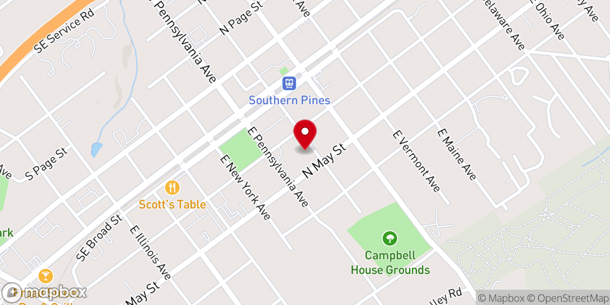 Map showing location of The Church of The Advent
