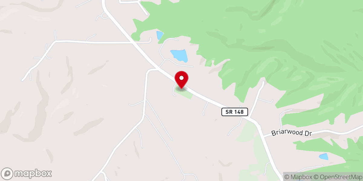 Map showing location of Ebenezer Baptist Church