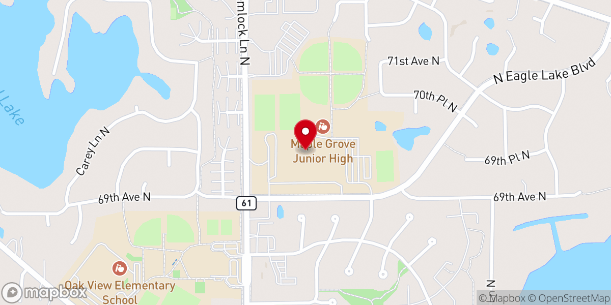 Map showing location of Living Hope Church