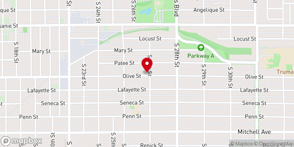Map showing location of Iglesia de Dios Puerta del Cielo