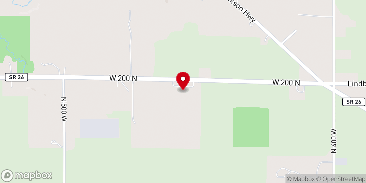 Map showing location of Korean Presbyterian Church of Purdue