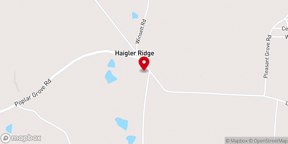 Map showing location of Springville Church of Christ