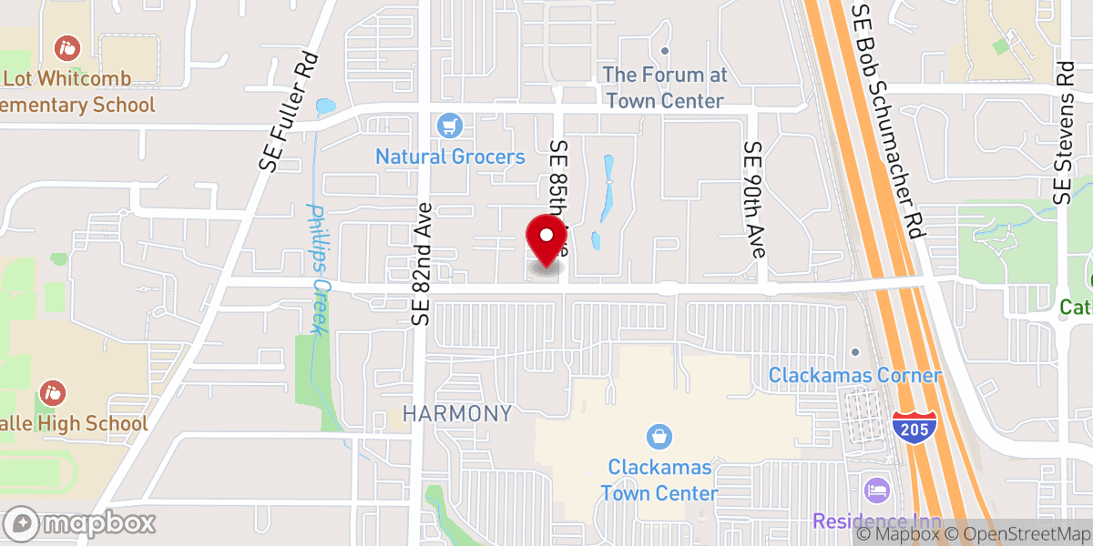 Map showing location of The Salvation Army Portland Tabernacle