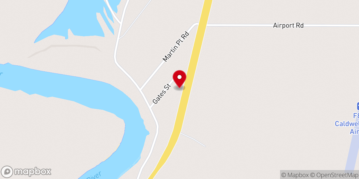 Map showing location of Faith Church Assemblies of God