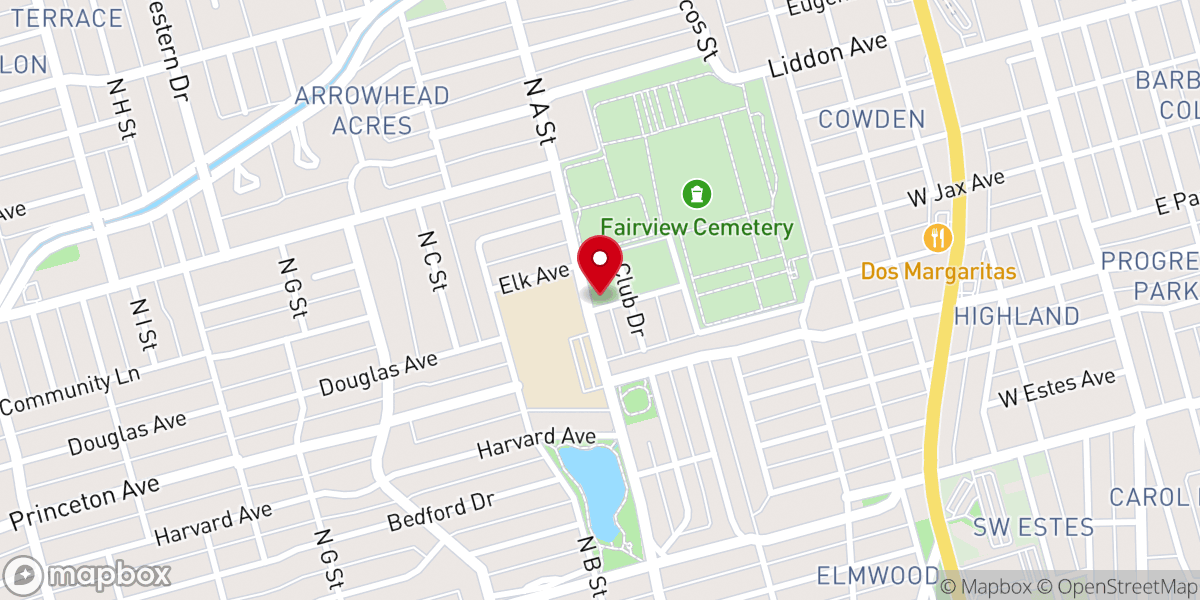 Map showing location of Saint Paul's Anglican Church