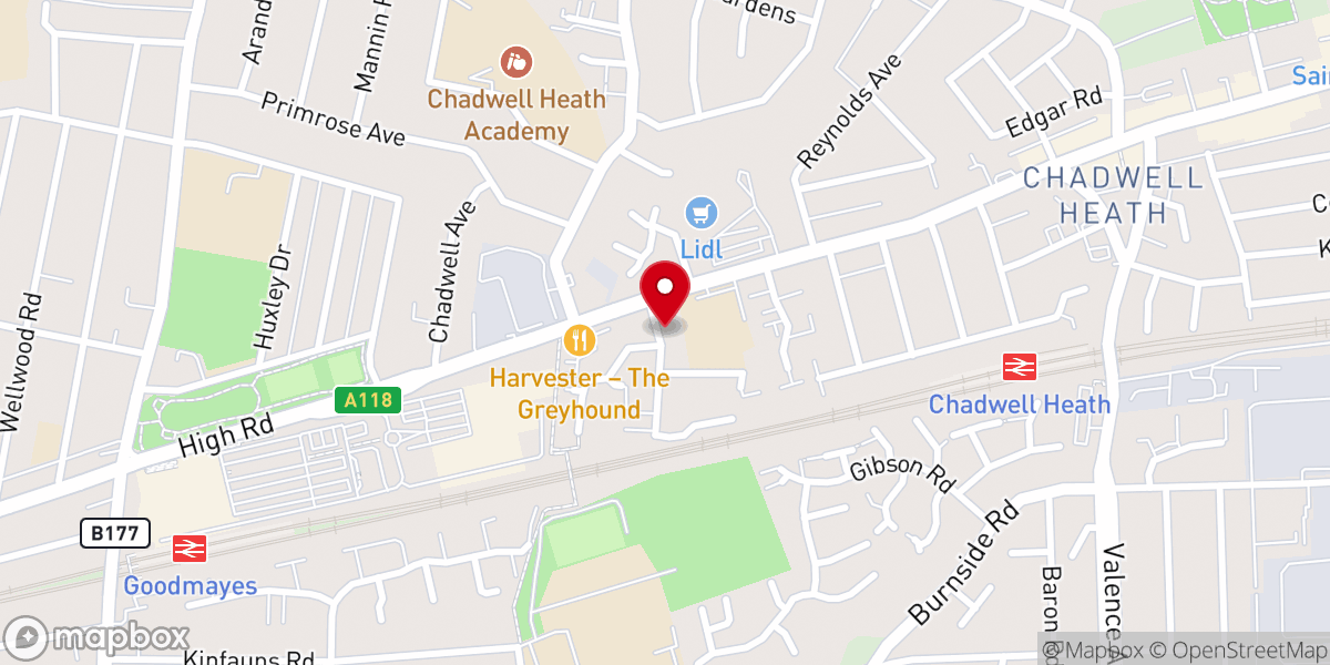 Map showing location of London Pentecostal Church