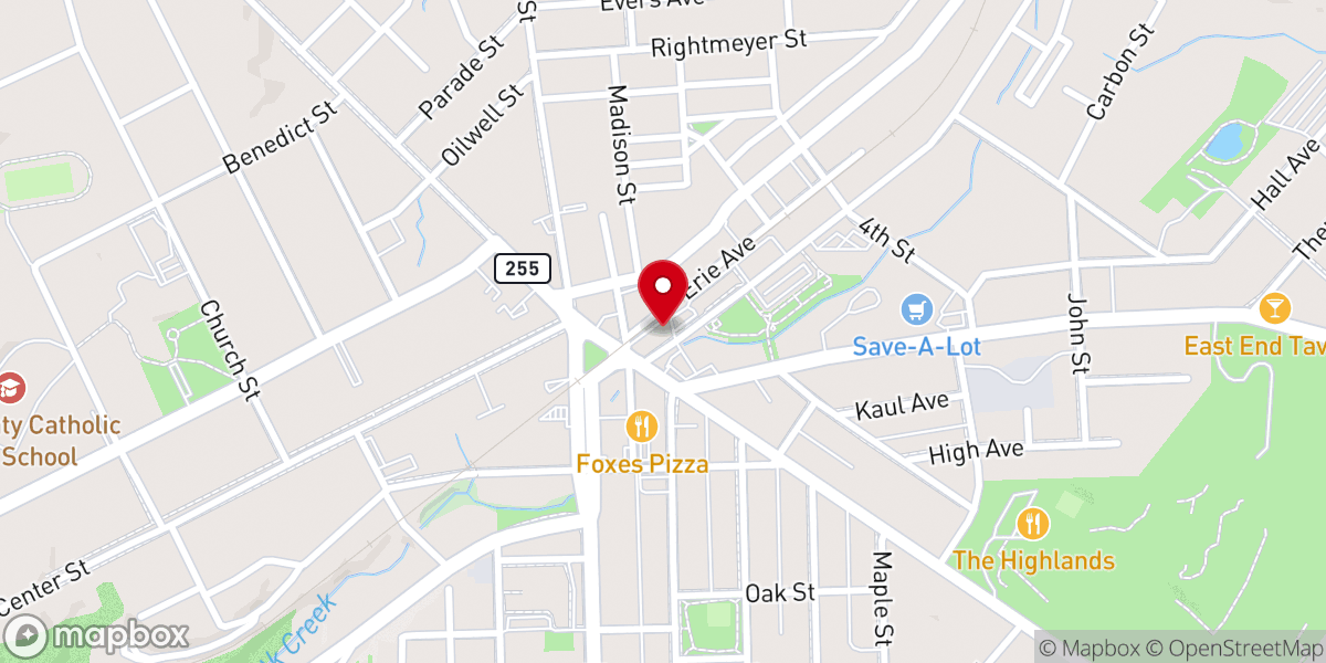 Map showing location of St. Mary's Moose Lodge #146