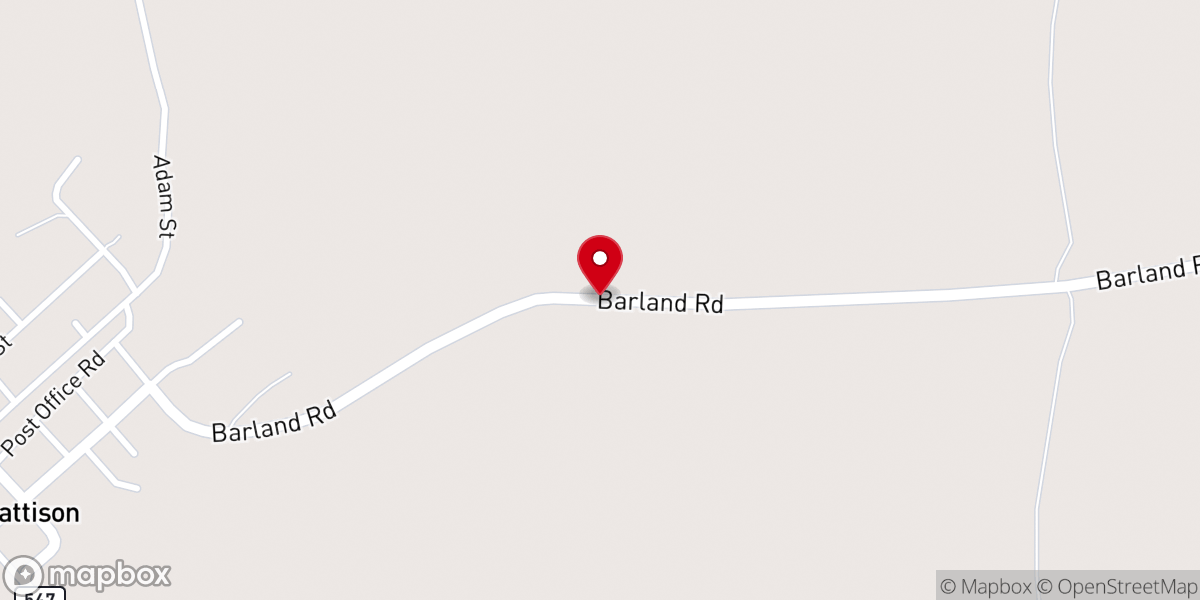 Map showing location of Mt Burner Baptist Church