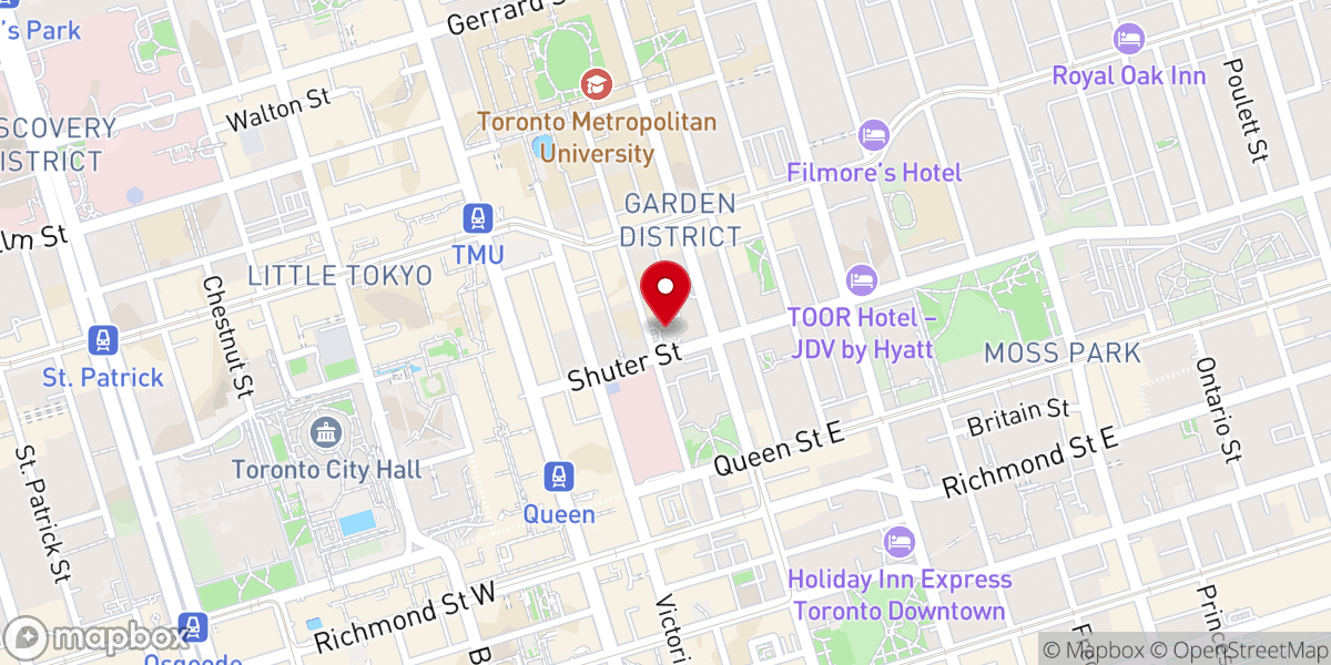 Map showing location of St. Michael's Cathedral Basilica