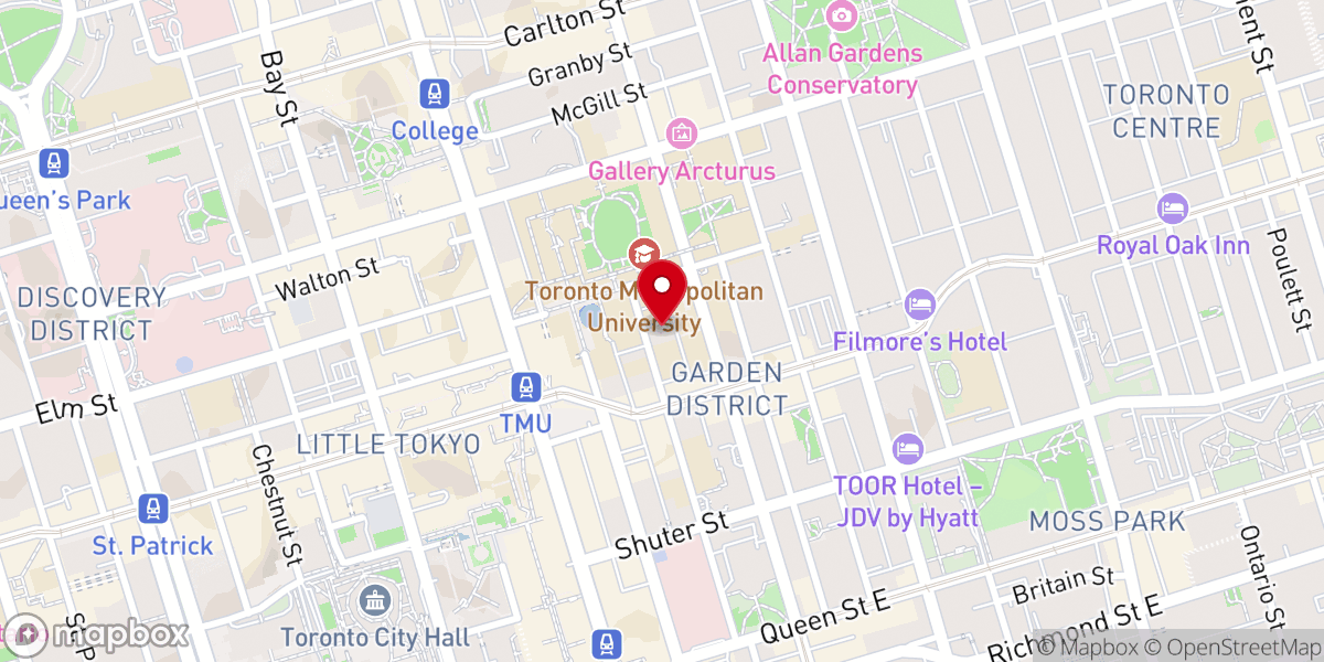 Map showing location of St. George's Greek Orthodox Church