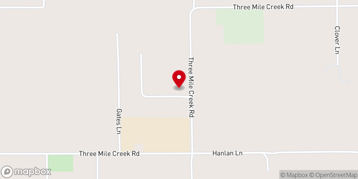 Map showing location of Lone Rock Bible Church