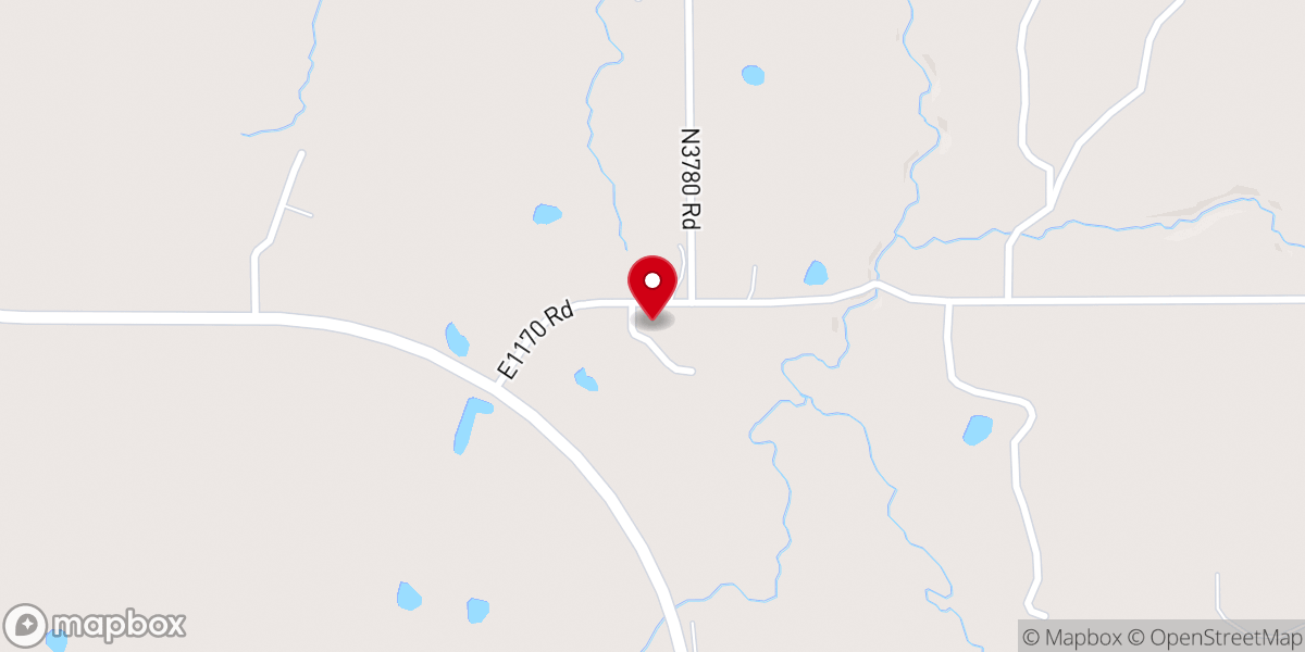 Map showing location of Thlopthlocco United Methodist Church