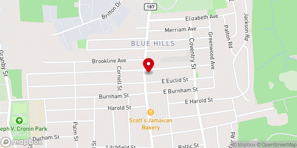 Map showing location of Church Jesus Knows Best