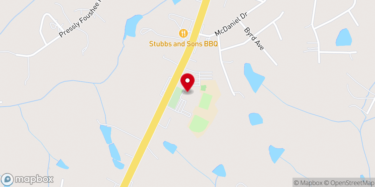 Map showing location of Grace Chapel Church