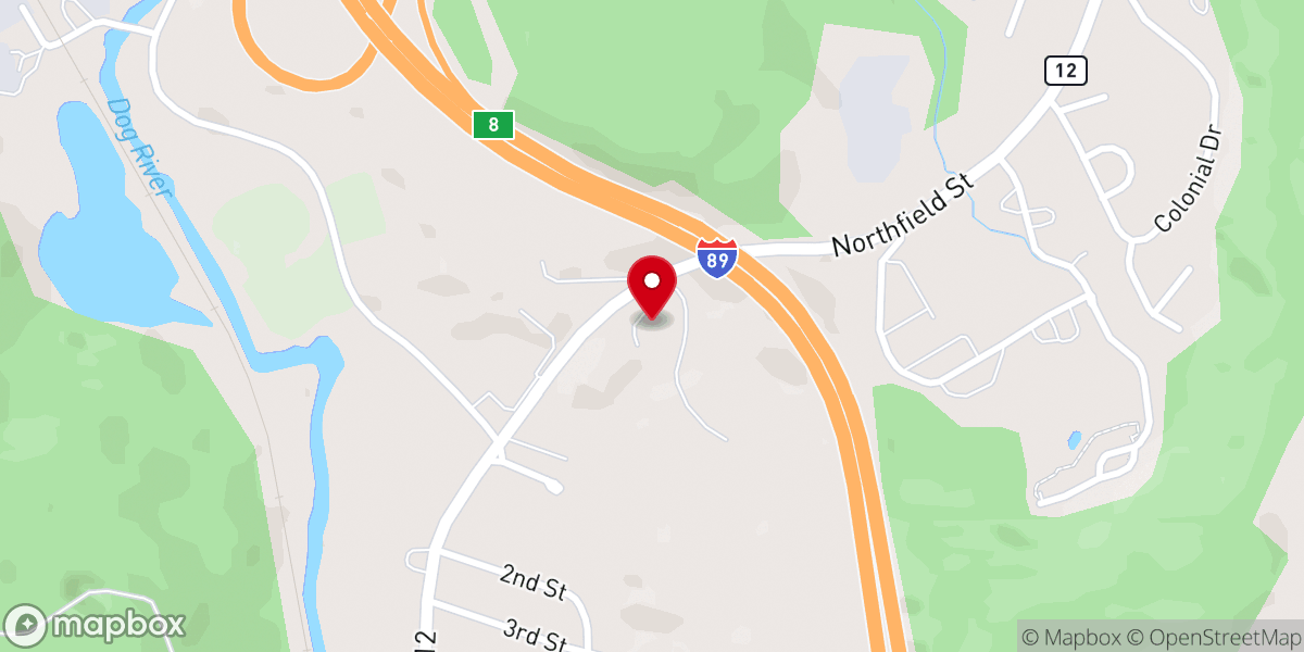 Map showing location of Montpelier Church of Christ