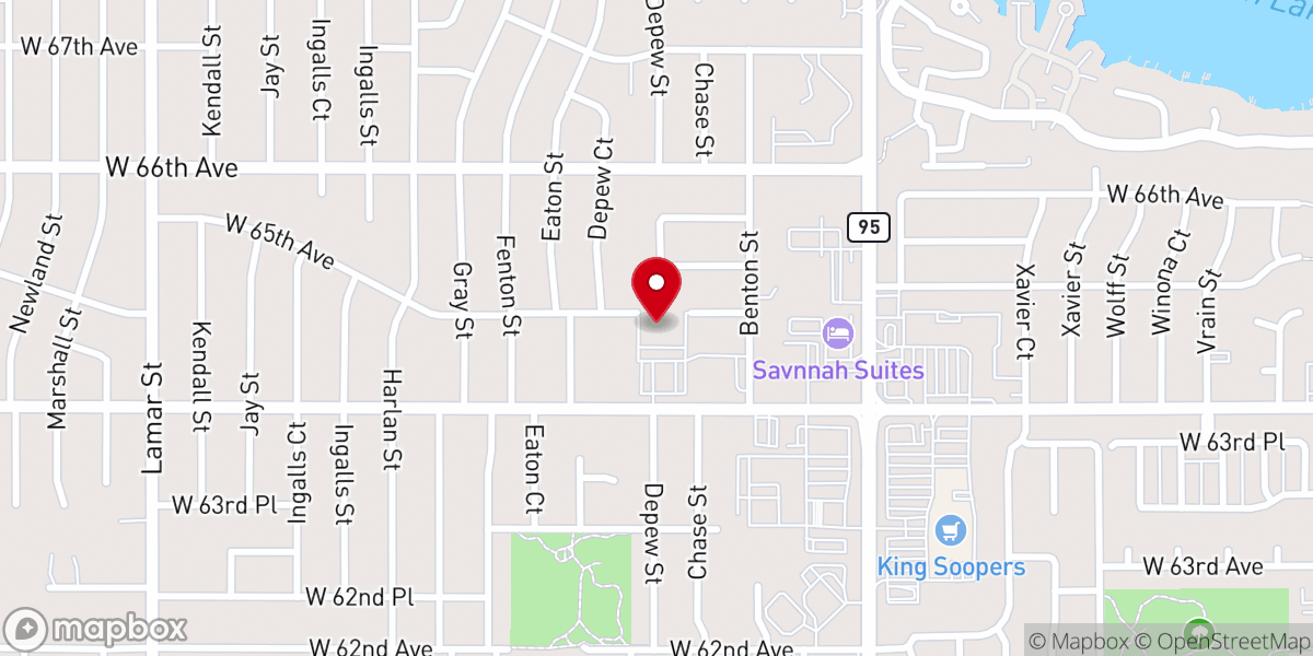 Map showing location of Fellowship Covenant Church