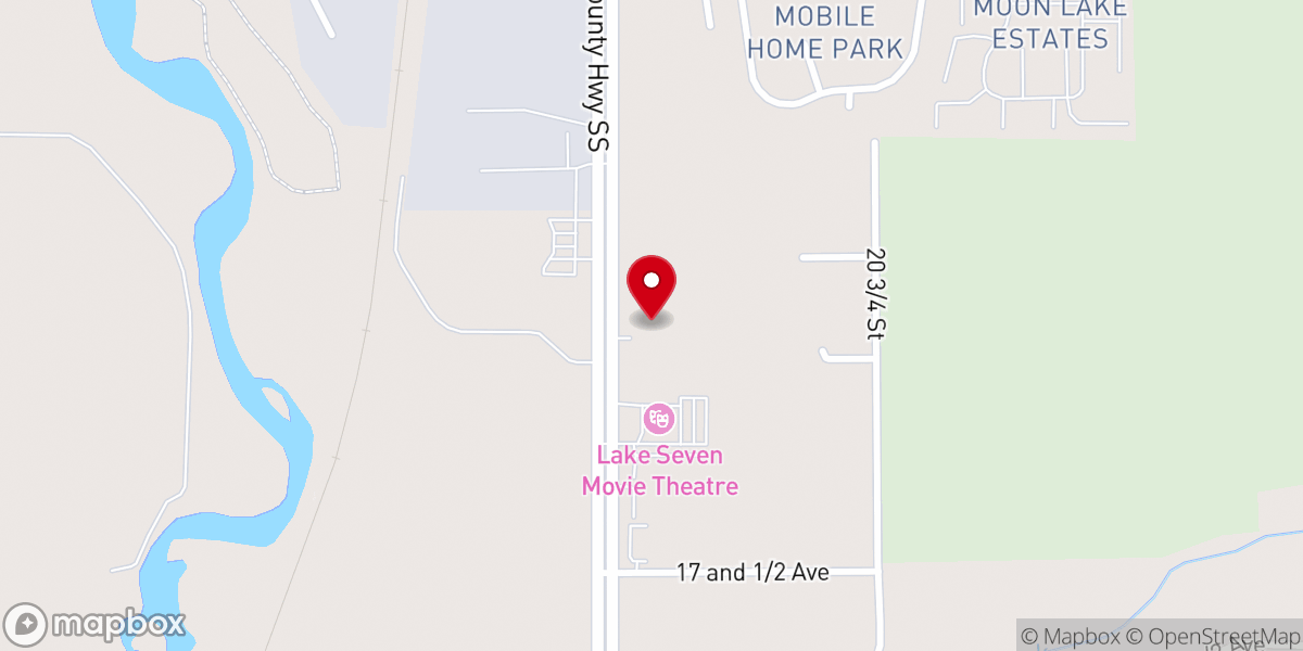 Map showing location of Rice Lake Seventh-day Adventist Church