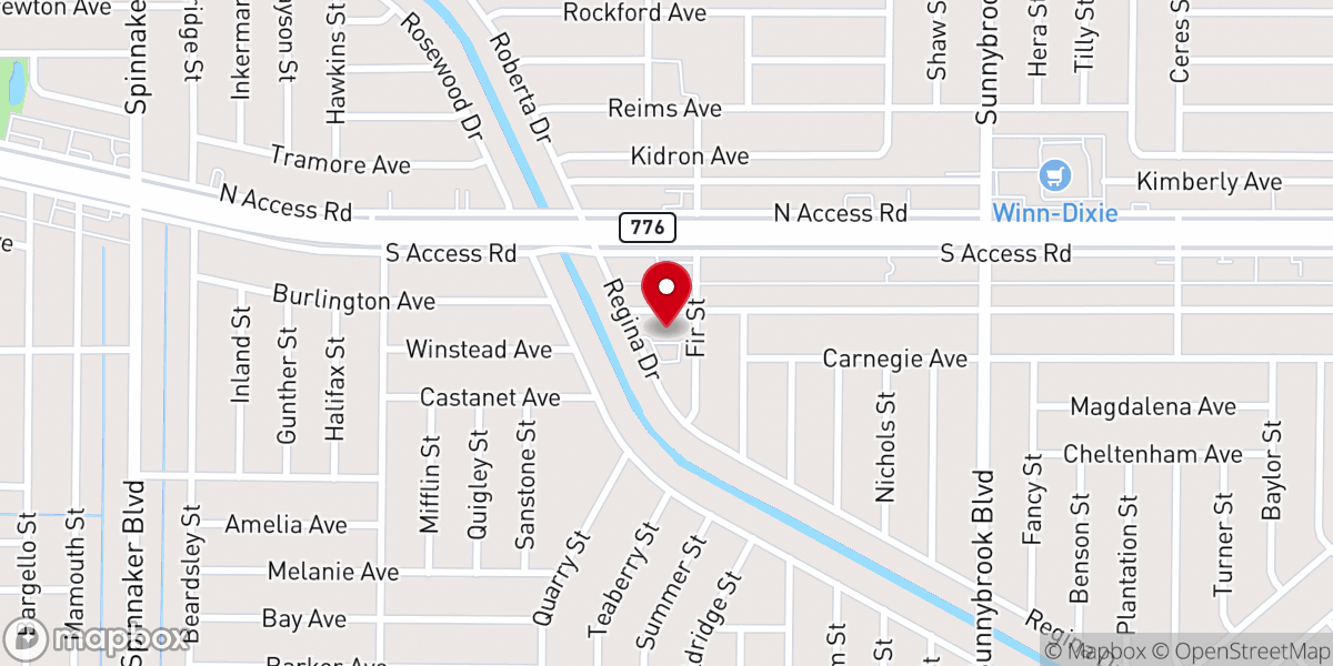Map showing location of Lemon Bay Church of Christ