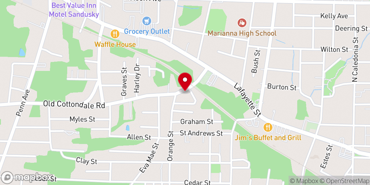 Map showing location of William's Temple