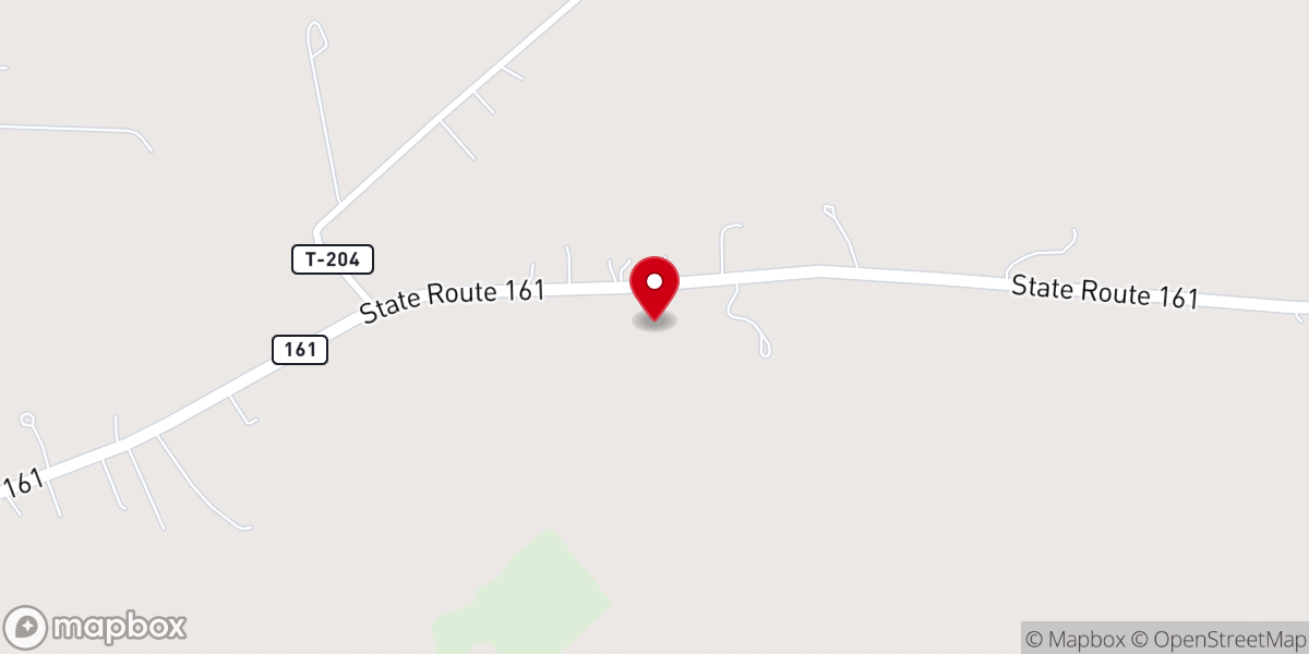 Map showing location of Hickory Grove Church