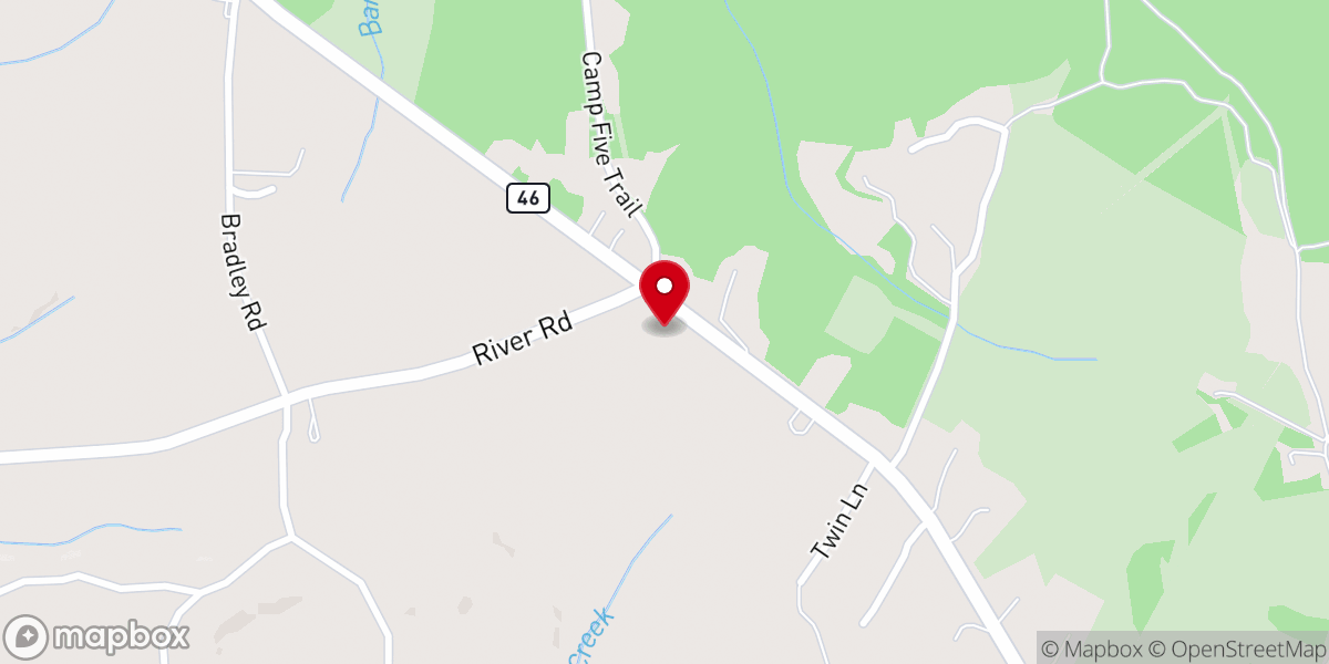 Map showing location of Lake Gaston Community Center