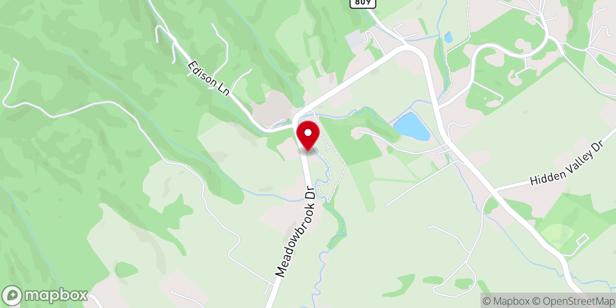 Map showing location of Mountain View Wesleyan Church