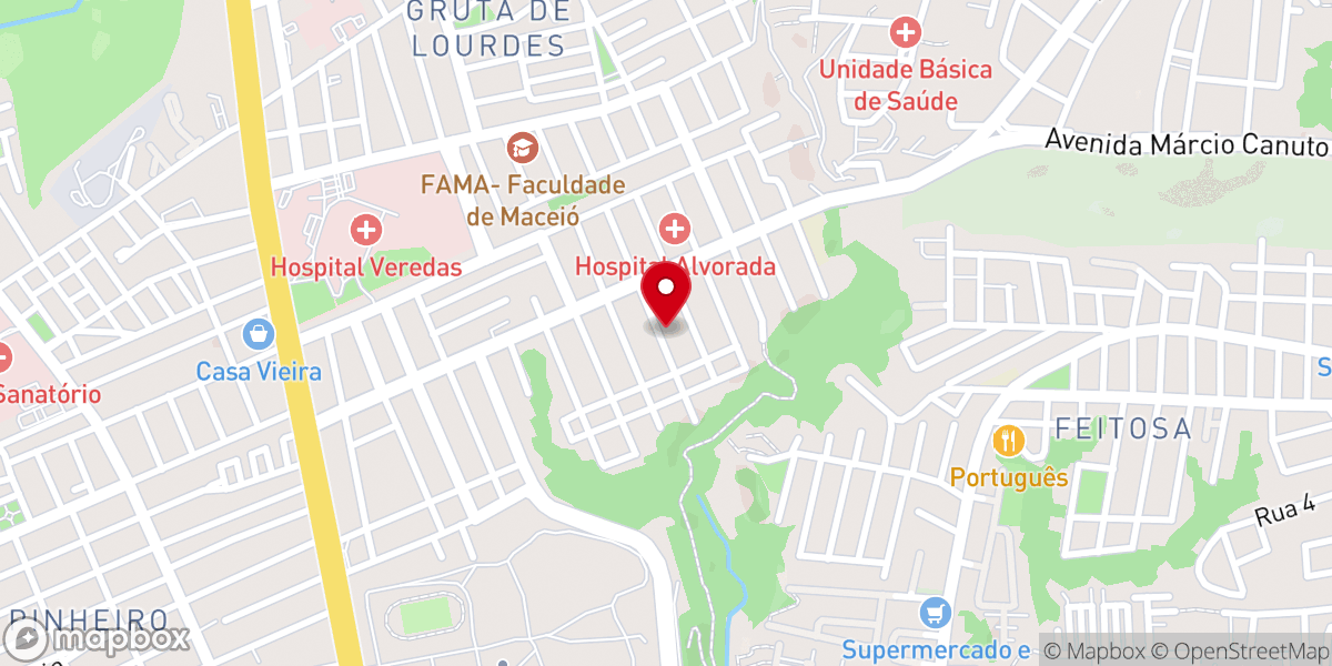 Map showing location of Igreja de Cristo Pentecostal Internacional - ICPI FAROL