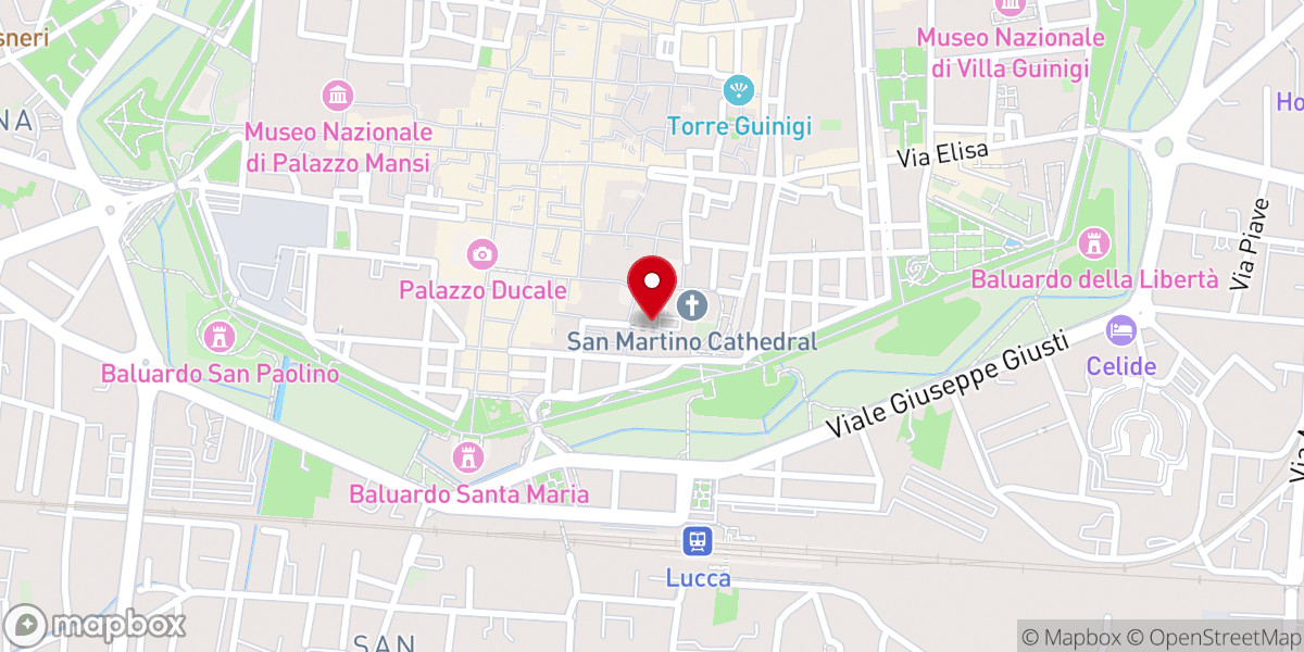 Map showing location of Convento delle Suore Agostiniane