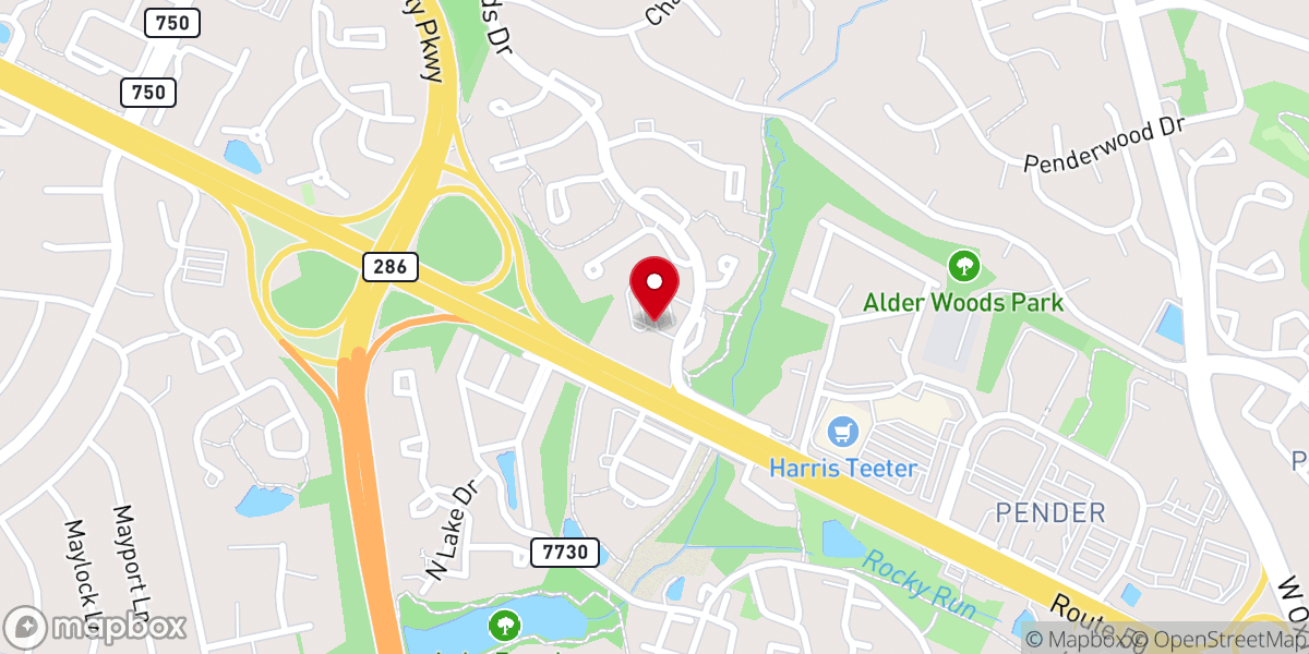 Map showing location of Pender UMC