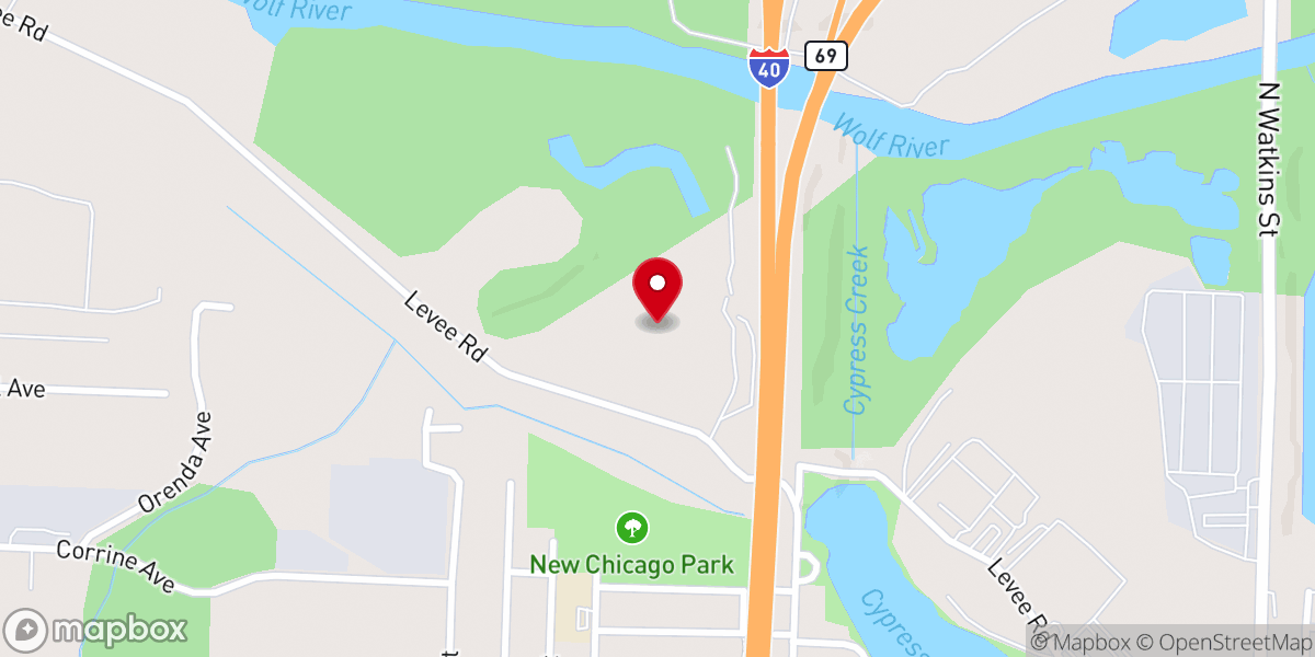 Map showing location of Anointed Miracle Temple Baptist Church