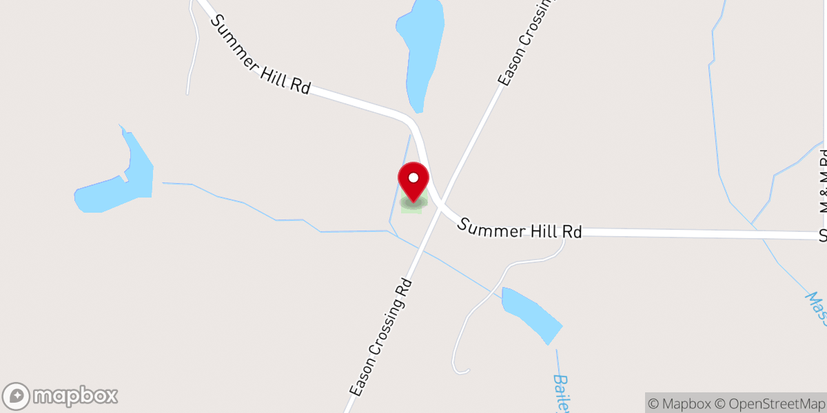 Map showing location of Summerhill Baptist Church