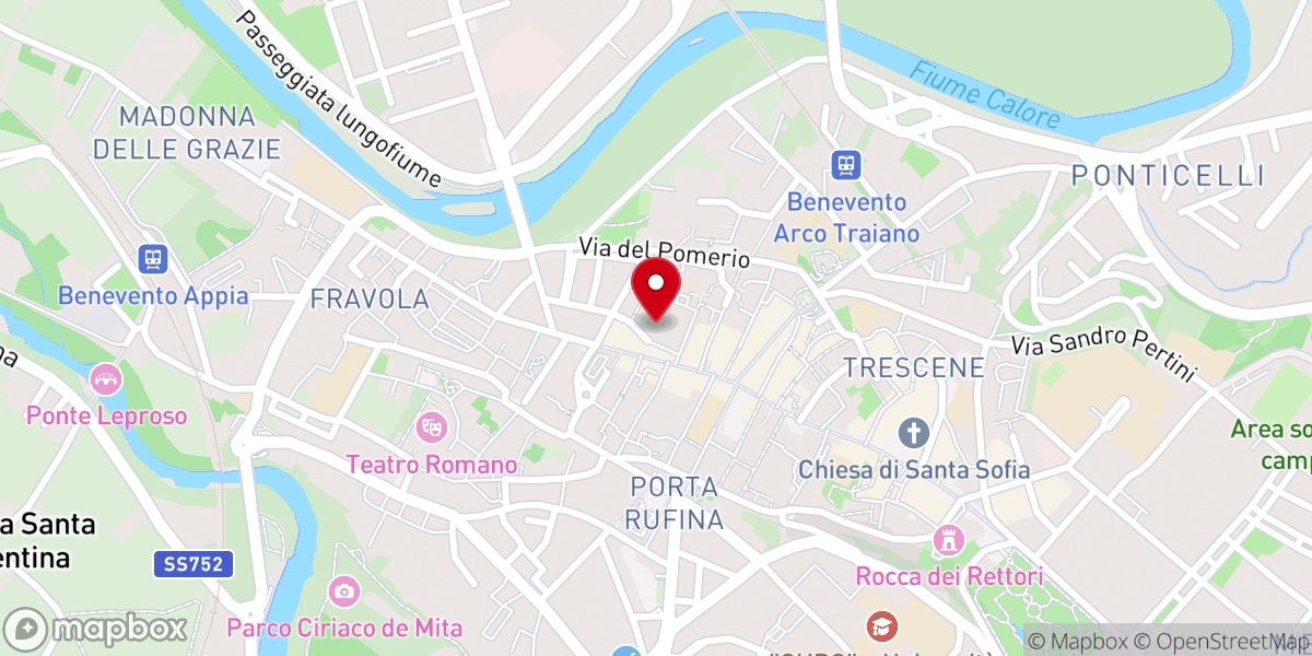 Map showing location of Chiesa e Convento di San Francesco