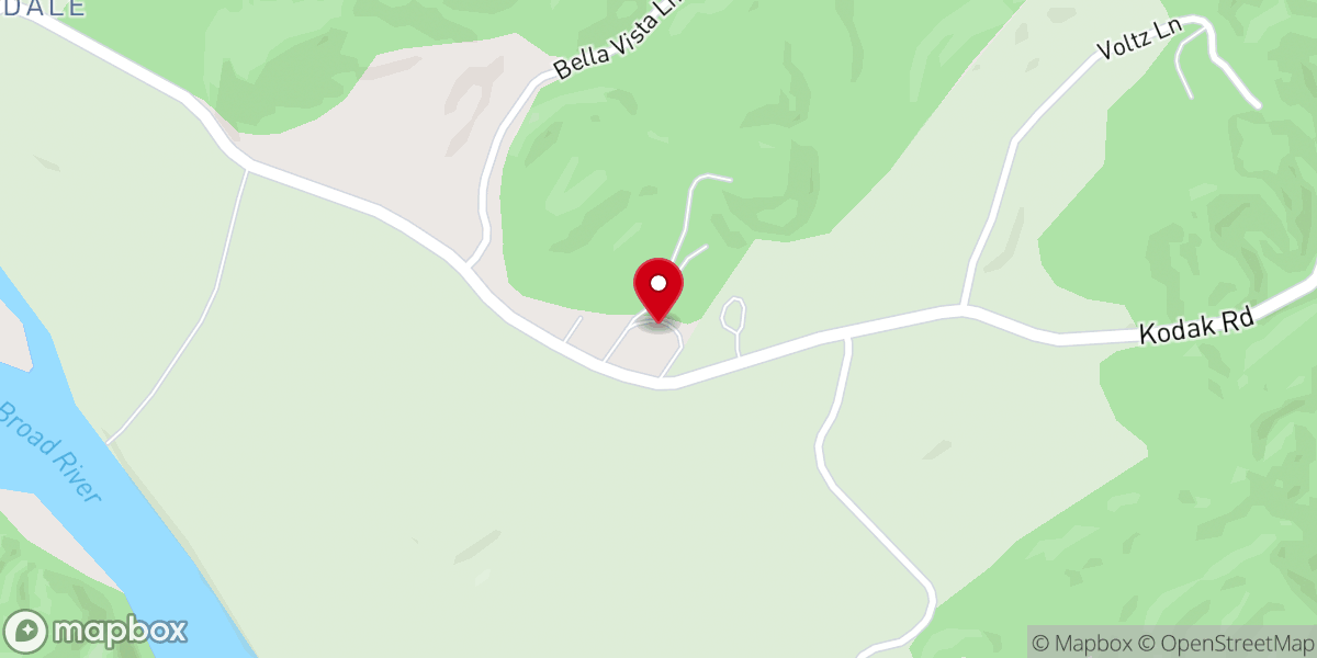 Map showing location of French Broad (Riverdale) United Methodist Church