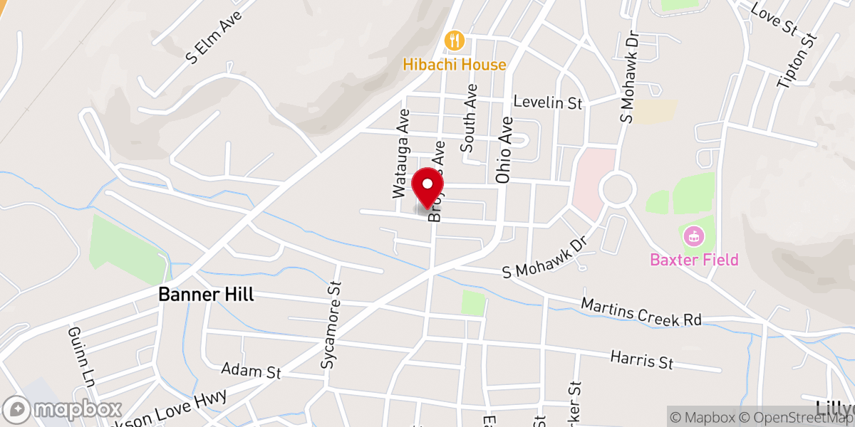 Map showing location of Harvestime Apostolic Church