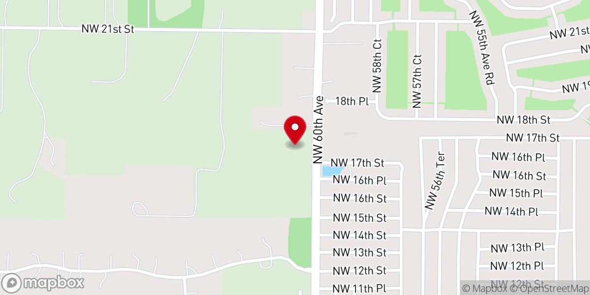 Map showing location of New Life Family Church