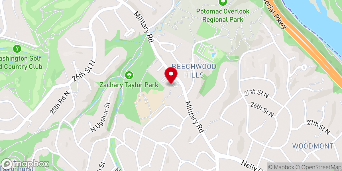 Map showing location of Church of the Covenant