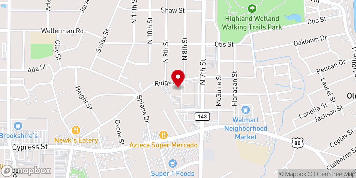 Map showing location of West Monroe Convention Center