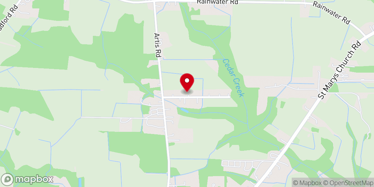 Map showing location of Living Hope Missionary Church Lucama