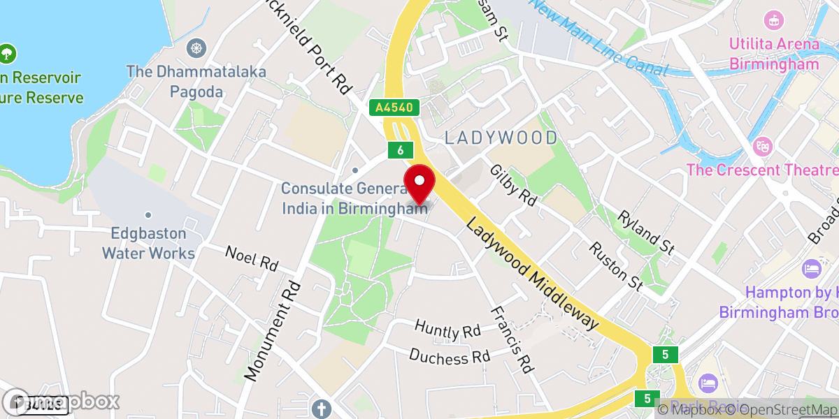 Map showing location of Bethel Apostolic Church of Excellence