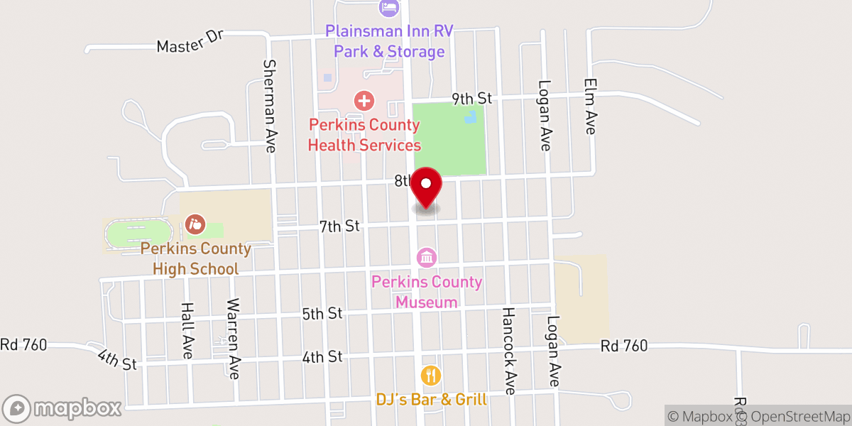 Map showing location of Zion Lutheran Church