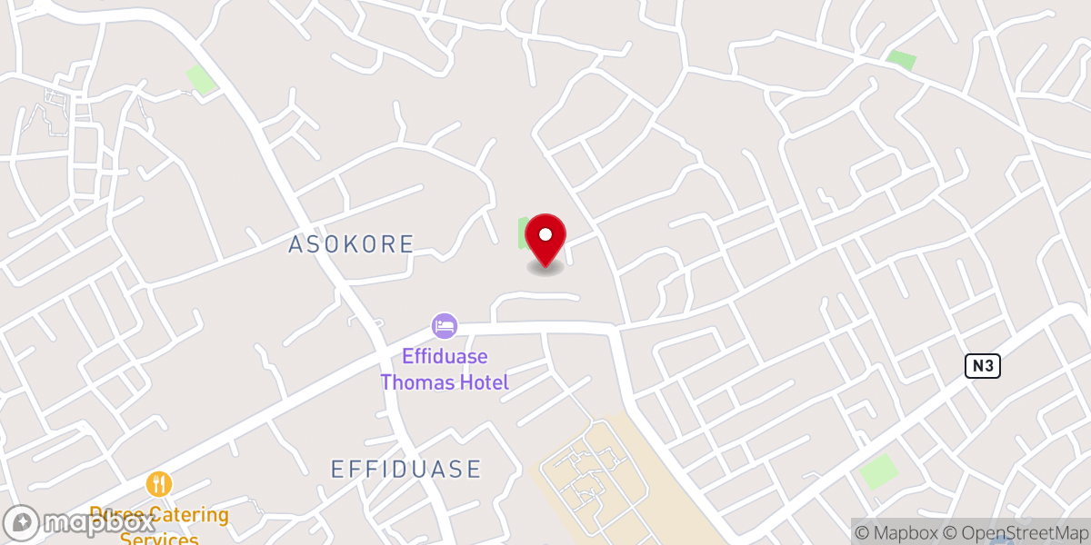 Map showing location of RESURRECTION PRESBYTERIAN CHURCH, ASOKORE-KOFORIDUA